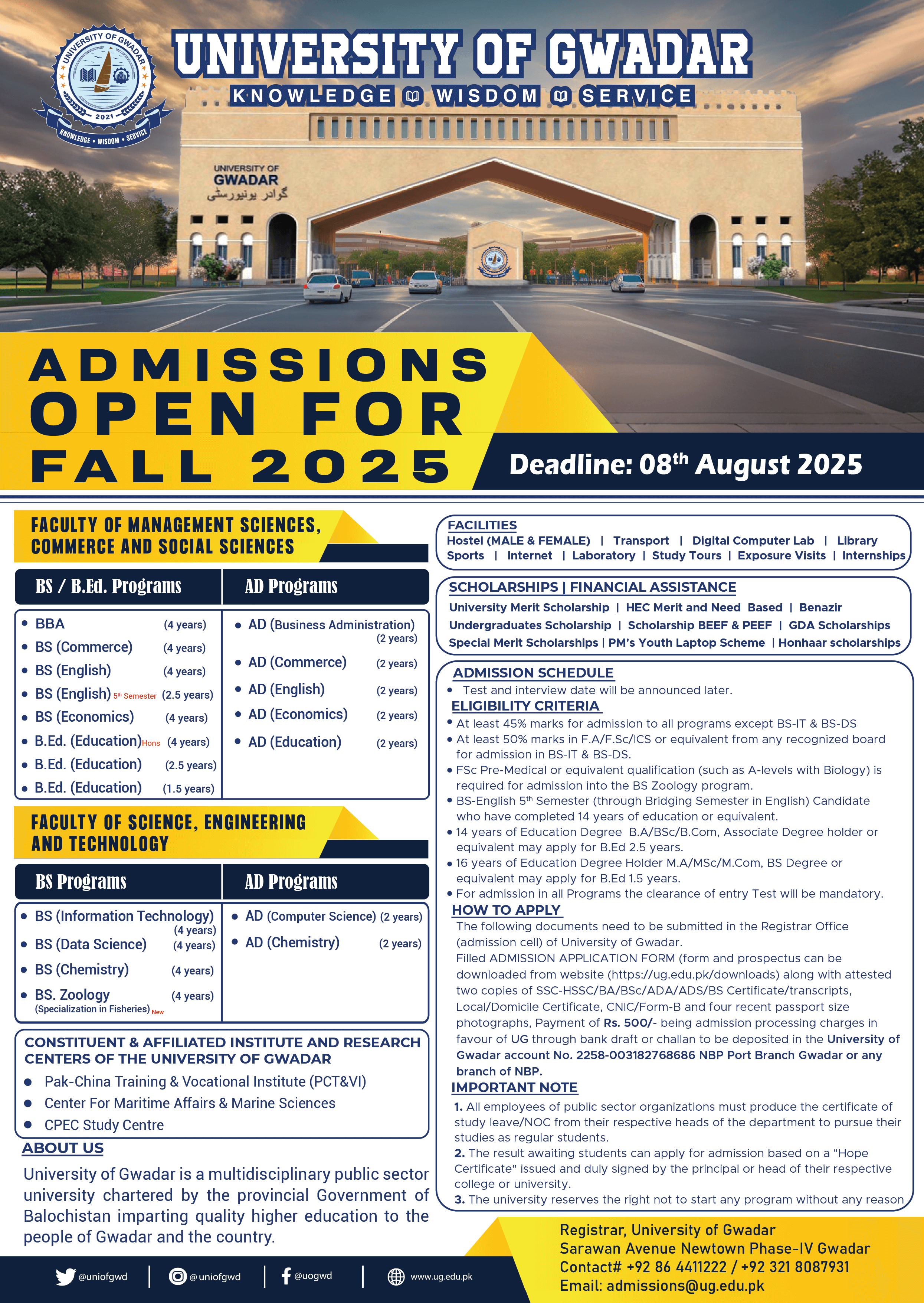 Admission Fall 2025